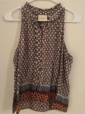 Anthropologie Geometric Tank